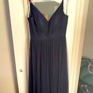 Revelry Penelope Tulle NAVY Bridesmaids Dress Size 6